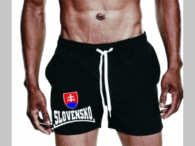 Slovensko - Slovakia - plavky s mot&iacute;vom - plavkov&eacute; p&aacute;nske kraťasy s pohodlnou gumou v p&aacute;se a &scaron;n&uacute;rkou na dotiahnutie vhodn&eacute; aj ako klasick&eacute; kraťasy na voľn&yacute; čas